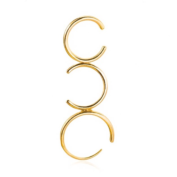 ⚜️𝟯𝟬%𝗢𝗙𝗙 𝗯𝘂𝗻𝗱𝗹𝗲𝘀 𝟯+⚜️ NEW 3 C Shape Single Crawler Earring - Picture 6 of 11